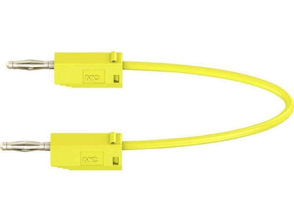 Stäubli LK205 Prøveledning Lamelstik 2 mm Lamelstik 2 mm 15.00 cm Gul 1 stk