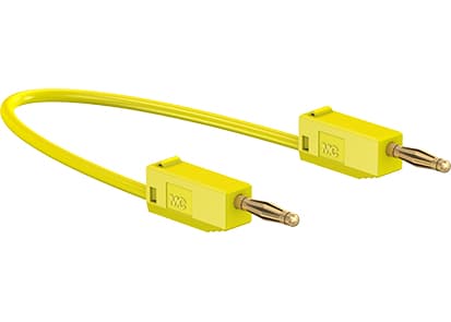 Stäubli LK205 Prøveledning Lamelstik 2 mm Lamelstik 2 mm 15.00 cm Gul 1 stk
