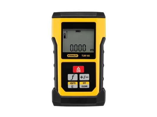 Stanley TLM165, LCD, m, Musta, Keltainen, IP54, Alkali, AAA