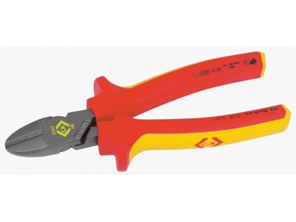 C.K Tools 431017, Diagonal tang, Stål, Oransje, Rød, 160 mm