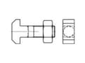 Miniatyrbilde 3 av 4: TOOLCRAFT 105999 Hammerhovedskruer M16 50 mm Firkant DIN 186 Stål 10 stk