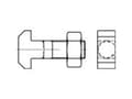 Miniatyrbilde 4 av 4: TOOLCRAFT 105999 Hammerhovedskruer M16 50 mm Firkant DIN 186 Stål 10 stk