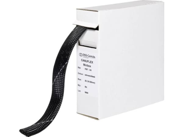 DSG Canusa 8694012951 Strømpeflexslange Sort Polyester 12 til 21 mm 10 m 10 m