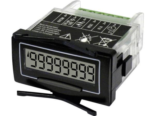 Trumeter 7111 Itsekäyttöinen pulssilaskuri Asennusmitat 45 x 22,5 mm Asennusmitat 45 x 22,5 mm