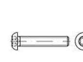 TOOLCRAFT 148247 Linseskruer M8 25 mm T-profil ISO 7380 Stål Galvaniseret 200 stk
