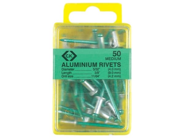 C.K. T3819A 412 C.K. Pop Niitit Alumiini 3.15x9mm Laatikko 50 kpl 1 kpl(t)