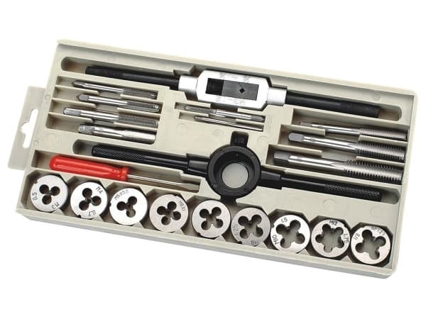 C.K T4032 Gevindskæresats 21 dele metrisk M3, M4, M5, M6, M8, M10, M12