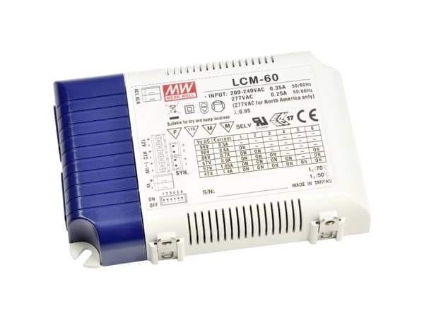 Mean Well LCM-60 Series LCM-60DA - LED-driver - 60 watt - 1.4 A
