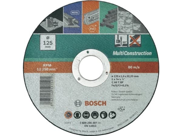 Bosch Accessories ACS 60 V BF 2609256307 Skæreskive lige 125 mm 22.23 mm 1 stk