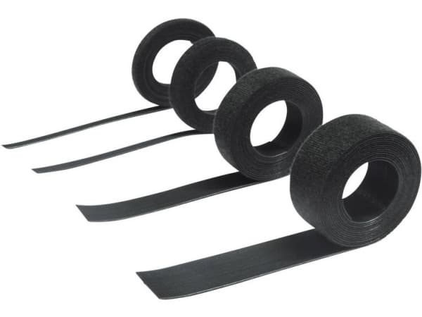 Hebotec 11-KE10001FRT Burrebånd til samling Burrebånd statisk loop del (L x B) 1000 mm x 10 mm Sort 1 m