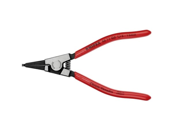 Knipex 46 11 G2, Låsringstång, Kromvanadinstål, Plast, Röd, 140 mm, 85 g