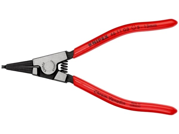 Knipex 46 11 G2, Låsringstång, Kromvanadinstål, Plast, Röd, 140 mm, 85 g