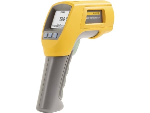 Fluke 566, F, °C, -40 - 650 °C, Sort, Gul, -40 - 1202 °F, 1 °C, 500 ms