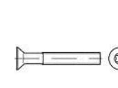 TOOLCRAFT 134589 Sänksänkta skruvar M6 35 mm T-profil DIN 965 Stål Galvaniserat 500 st
