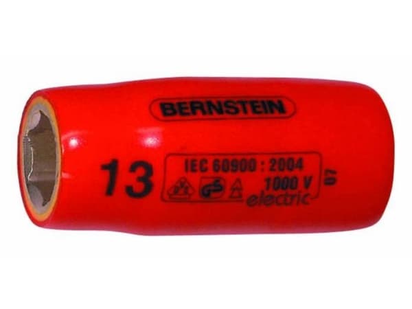 Bernstein-Werkzeugfabrik Steinrücke 16-447 VDE, Sokkel, 1/2", Metrisk, 1 huvud(er), 17 mm, Krom-vanadium-stål