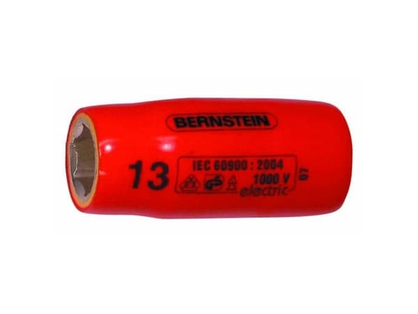 Bernstein-Werkzeugfabrik Steinrücke 16-447 VDE, Sokkel, 1/2", Metrisk, 1 huvud(er), 17 mm, Krom-vanadium-stål