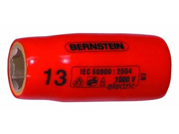 Bernstein-Werkzeugfabrik Steinrücke 16-447 VDE, Sokkel, 1/2", Metrisk, 1 huvud(er), 17 mm, Krom-vanadium-stål