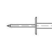 TOOLCRAFT 160160 Åben blindnitte (Ø x L) 5 mm x 18 mm Aluminium Stål 250 stk