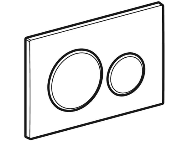 Geberit 115.882.KM.1, Skylleplate, Sort, Kromfarget, Geberit, 246 mm, 12 mm, 164 mm