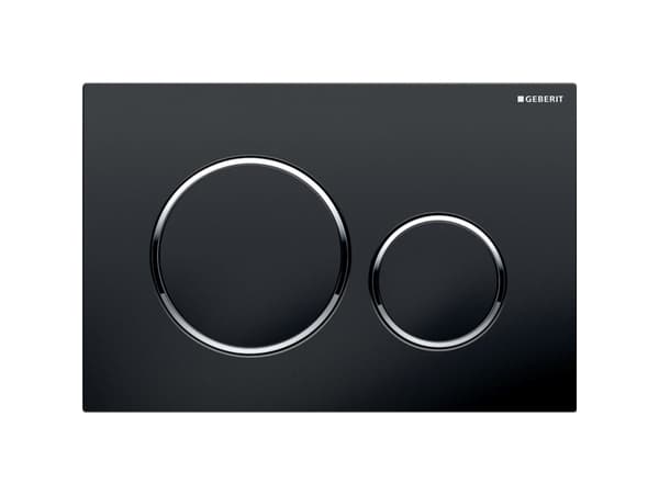 Geberit 115.882.KM.1, Skylleplate, Sort, Kromfarget, Geberit, 246 mm, 12 mm, 164 mm