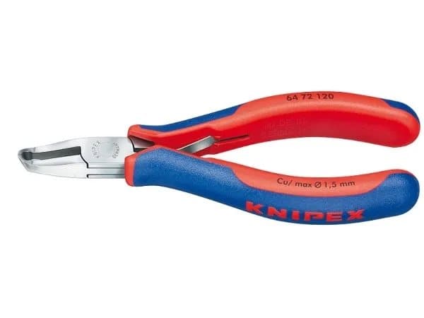Knipex 64 72 120, Ändavbitartång, Stål, Blå, Röd, 120 mm, 95 g