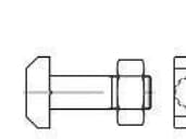 TOOLCRAFT 106215 Hammerhovedskruer M16 120 mm DIN 261 Stål 10 stk 10 stk