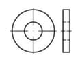 Pikkukuva 4 / 5: Aluslevy Sisähalkaisija: 25 mm DIN 7349 Teräs 10 kpl TOOLCRAFT 140955
