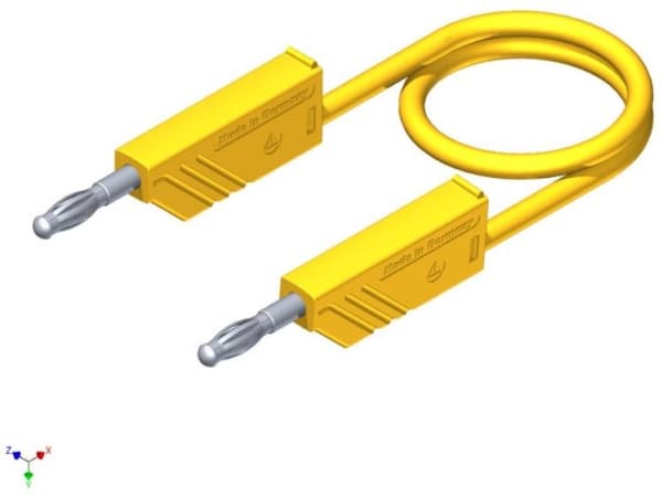 SKS Hirschmann CO MLN SIL 150/1 Prøveledning Lamelstik 4 mm Lamelstik 4 mm 1.50 m Gul 1 stk