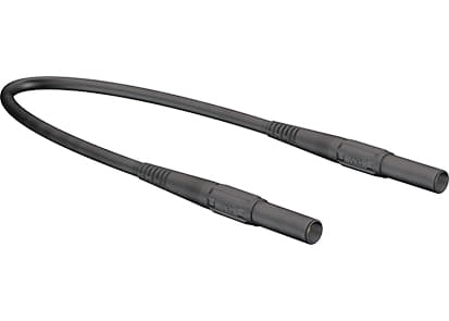 Stäubli XMS-419, Testkabel, Svart, 2.5 mm ², CAT IV, Nickel, Silikon