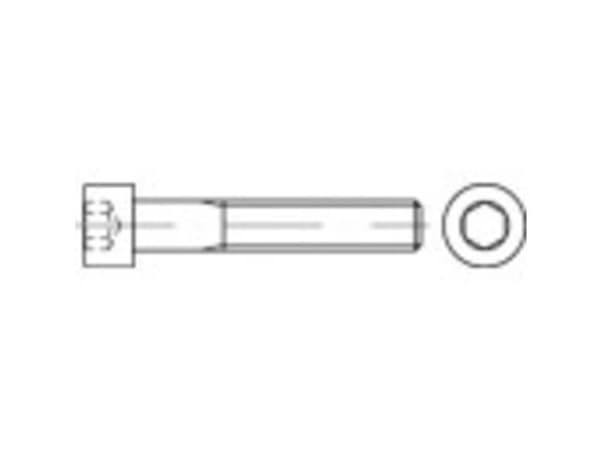TOOLCRAFT 114314 Cylinderskruer M16 30 mm Indvendig sekskant DIN 912 Stål Galvaniseret 50 stk