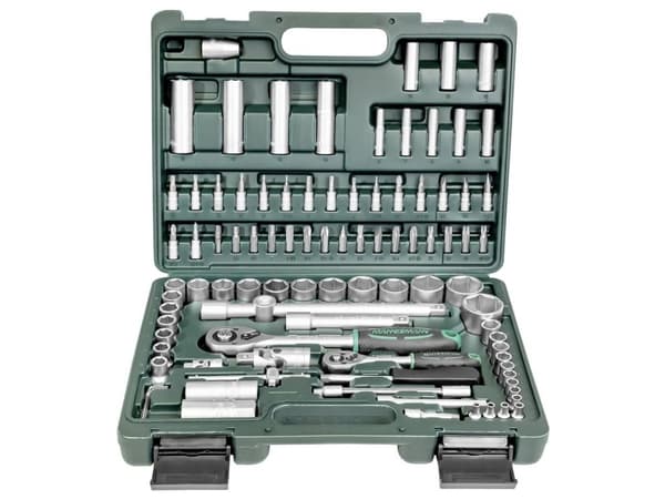 Brüder Mannesmann pipenøkkelboks 6,3 mm (1/4") og 12,5 mm (1/2") 94 stk. (M98410)