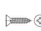 TOOLCRAFT 145242 Skruv med försänkt slits 4,2 mm 70 mm Kryssad Philips DIN 7982 Stål Galvaniserad 250 st
