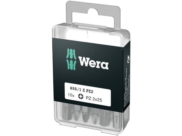 Wera 855/1 Z DIY SiS 05072403001 Korsklippbit PZ 1 Verktygsstål slitstarkt D 6.3 10 st