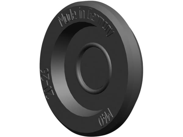 PB Fastener 1606-EB Kabelgennemføring Pladetykkelse (maks.) 3.5 mm EPDM Sort 1 stk