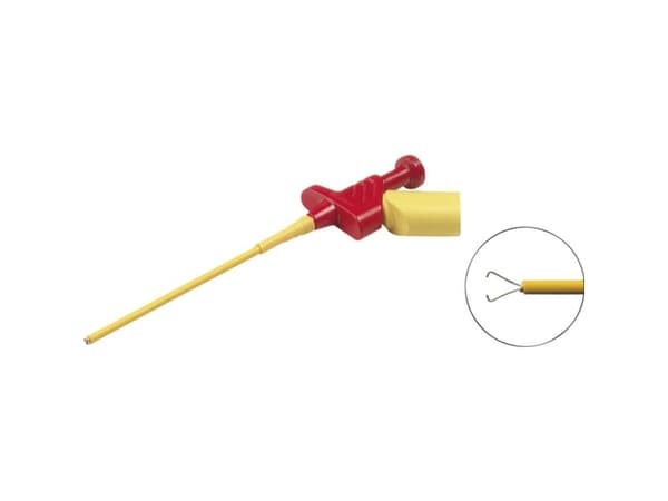 SKS Hirschmann KLEPS 250 Säkerhetskrokodilbenkontakt 4 mm CAT II 300 V Röd