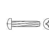 TOOLCRAFT 141762 Plattskruvar M5 25 mm Spade cutter Philips DIN 7516 Stål Galvaniserat 500 st
