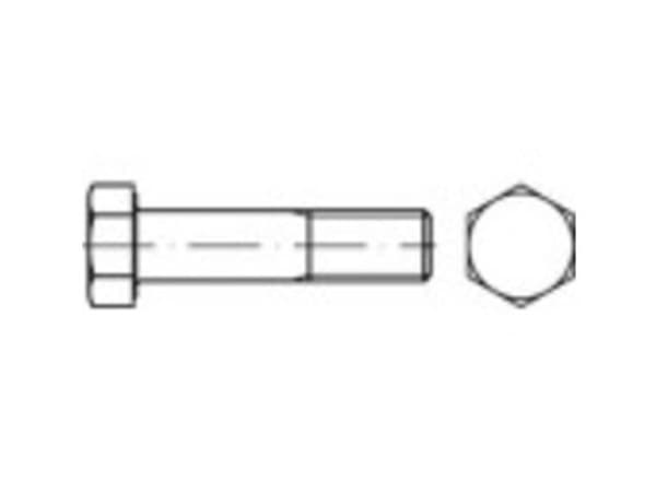 TOOLCRAFT 146227 Sekskantsskrue M12 40 mm Udvendig sekskant DIN 7990 Stål Varmegalvaniseret 100 stk