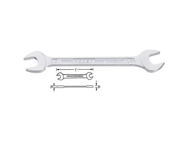 Hazet 450N-5X5.5 450N skiftnyckel 5 - 5,5 mm DIN 3110, DIN ISO 10102