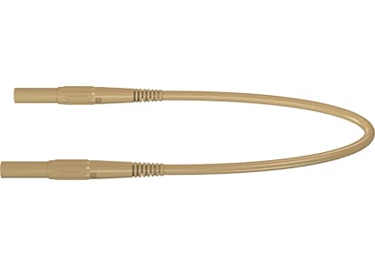Stäubli XMS-419, Testkabel, Brun, 2.5 mm ², CAT IV, Nickel, Silikon