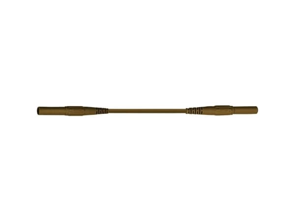 Stäubli XMS-419, Testkabel, Brun, 2.5 mm ², CAT IV, Nickel, Silikon