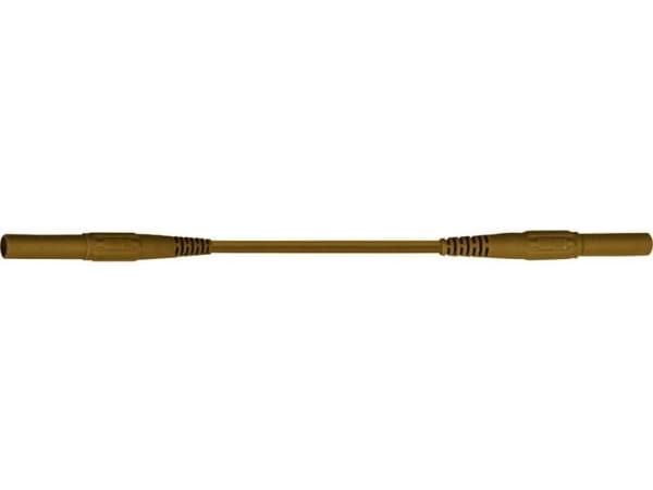Stäubli XMS-419, Testkabel, Brun, 2.5 mm ², CAT IV, Nickel, Silikon
