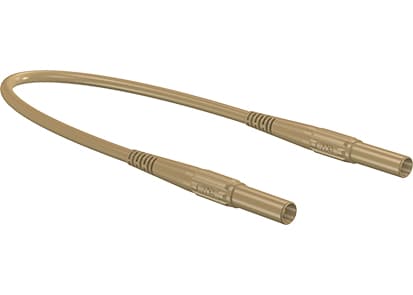 Stäubli XMS-419, Testkabel, Brun, 2.5 mm ², CAT IV, Nickel, Silikon