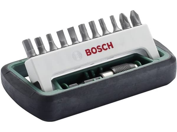Bosch Accessories 2608255995 Bitsæt 12 dele Kærv, Krydskærv Phillips, Krydskærv Pozidriv, Unbrako, Indvendig sekskant (TX)