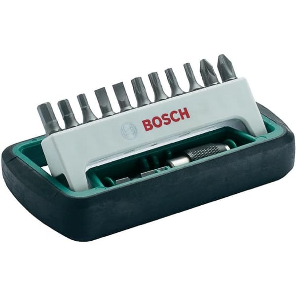Bosch Accessories 2608255995 Bitsæt 12 dele Kærv, Krydskærv Phillips, Krydskærv Pozidriv, Unbrako, Indvendig sekskant (TX)