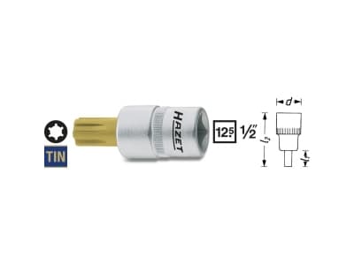 HAZET 991-9, 1 styck, 25,4 / 2 mm (1 / 2"), Stål, 63 mm, 80 g