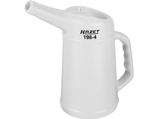 HAZET 198-4, 1 l, ml, High-Density Polyethylene (HDPE), Gjennomsiktig, Hvit, 120 g, 1 stykker