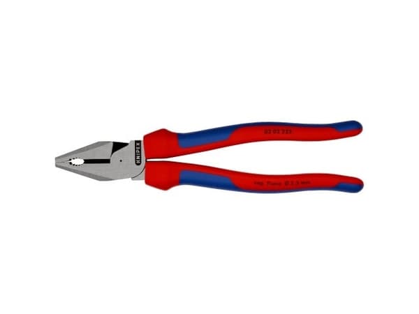 Knipex 02 02 225, Kaapelipihdit, Terästä, Sininen, Punainen, 23 mm, 225 mm, 54 mm