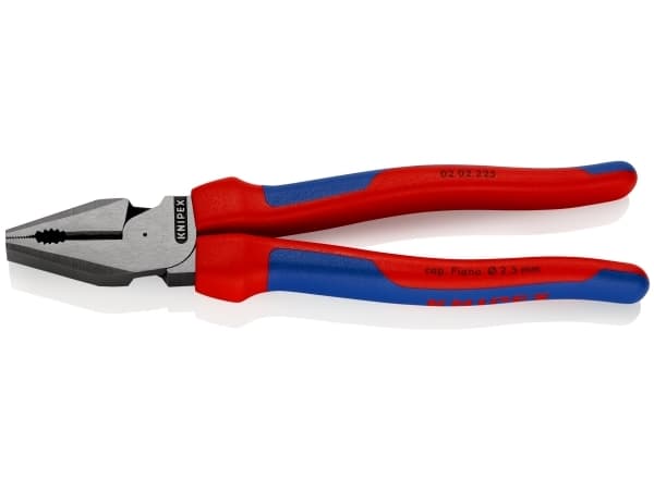 Knipex 02 02 225, Kaapelipihdit, Terästä, Sininen, Punainen, 23 mm, 225 mm, 54 mm