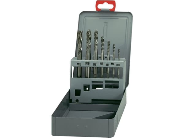 7pcs HSSG-Machine tap drill set 2380 DIN 371 Eventus 10366 Thread type M3 - M12