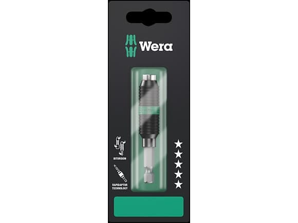 Wera 05073420001, Ruostumaton teräs, Kuusikulmainen varsi, 25,4 / 4 mm (1 / 4"), Kuusikulmainen varsi, Tšekin tasavalta, 75 mm